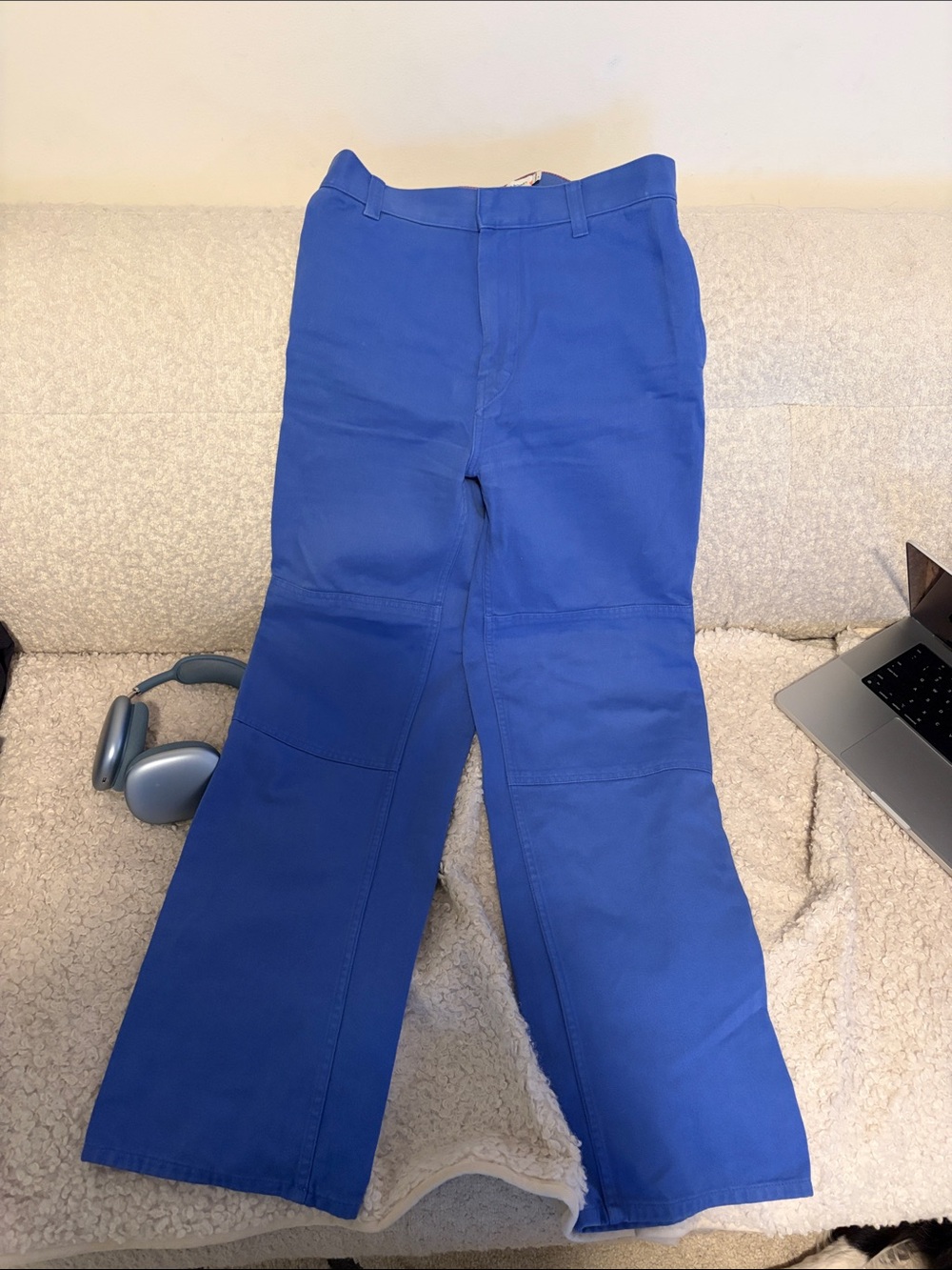 Calvin Klein Bright Cobalt Blue Pants with Orange Stitching